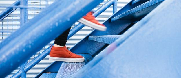 Sta op de trap van het Huis van Werkvermogen naar een gezond pensioen